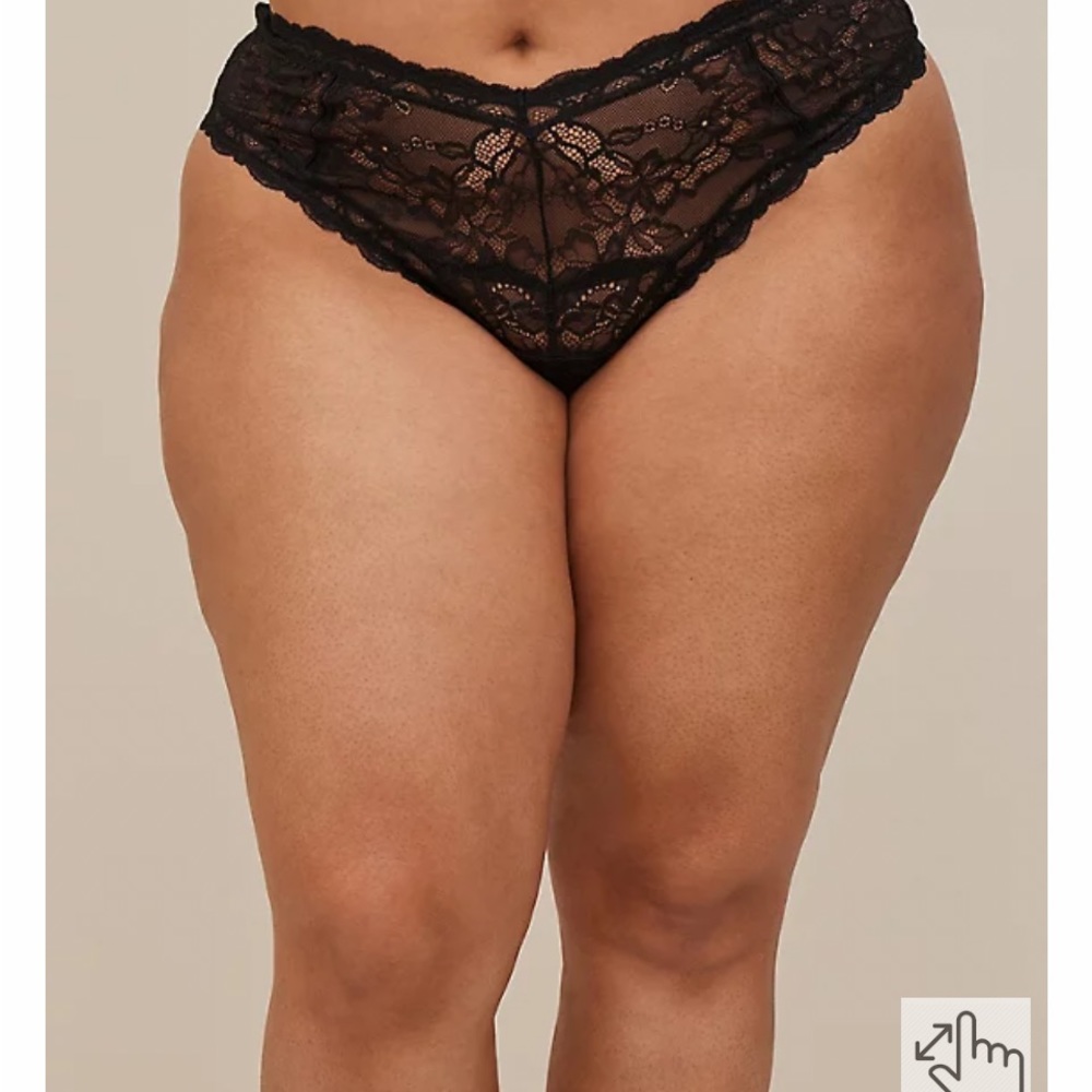 Plus 5X Torrid high waist cut out thong panty. Brand new
